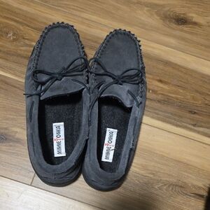 Minnetonka Men's Charcoal Loafers